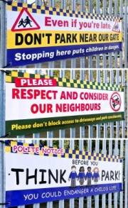 School NO Parking Banners